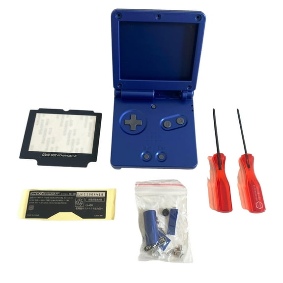 Replacement Housing for Nintendo GBA Game Boy Advance SP Shell Cobalt Blue