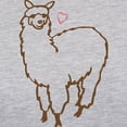 thumbnail image 3 of CafePress - Cute Alpaca - Womens Baseball Tee, 3 of 4