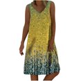 thumbnail image 2 of LOVZFMLL Robes Femmes Décontractées Imprimées Robe Débardeur Plage Col en V Poche Sans Manches Robes de Costume, 2 of 5