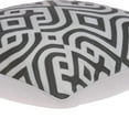 thumbnail image 3 of HomeRoots 334129 20 x 7 x 20 in. Gray & White Accent Pillow Cover with Poly Insert, 3 of 5