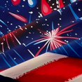 thumbnail image 5 of Manfei Usa Flag Kitchen Curtains,Festival Fireworks Stars Black Out Curtains Pack of 2 (42x63 Each), 5 of 7