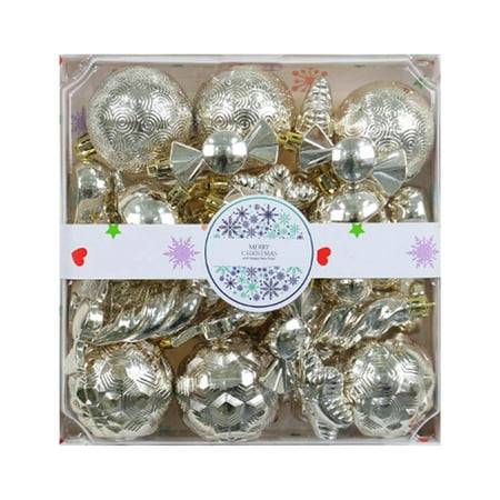 

Bead Garland Christmas Decorations Christmas Baubles 28pcs Christmas Tree Ornaments Hanging Christmas Tree Shatterproof Ornaments Portable Set