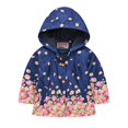 thumbnail image 6 of Sewkxo Toddler Rain Jacket Waterproof Hooded Rain Coats for Girls Windbreaker Outwear,Navy 110, 6 of 6
