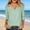 B-Green, variant on Kctiaxy 3/4 Length Sleeve Womens Tops Casual Loose Fitting T Shirt Soft Comfy Soild Color V Neck Tops for Women