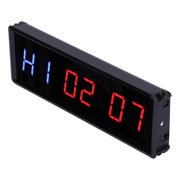 LED Timer Clock Interval Timer 1.5in LED Digital Display Count Down/Up Clock With Remote For Home Gym Office