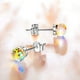 thumbnail image 3 of ER Bola de cristal brillante Simple Exquisite S925 Silver Post Gi para mujer brillar Electrónica, 3 of 5
