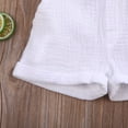 thumbnail image 4 of Unisex Infant Baby Square Neck Romper Pure Color Strap Bodysuit, 4 of 7