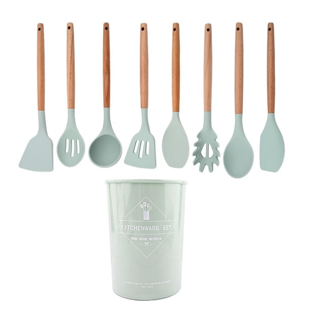 Utensilios de cocina antiadherentes de silicona Herramientas para hornear resistentes al calor con caja de almacenamiento zhangmengya LED
