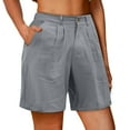 thumbnail image 3 of Sngxgn Women's Lightweight Hiking Cargo Shorts Shorts for Camping Travel with Zipper Pockets(Grey,XXL), 3 of 6