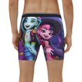 thumbnail image 4 of Goofa Monster High Pattern Men's Performance Stretch Underwear, Athletic Long Leg Briefs，Moisture-Wicking, 4 of 7
