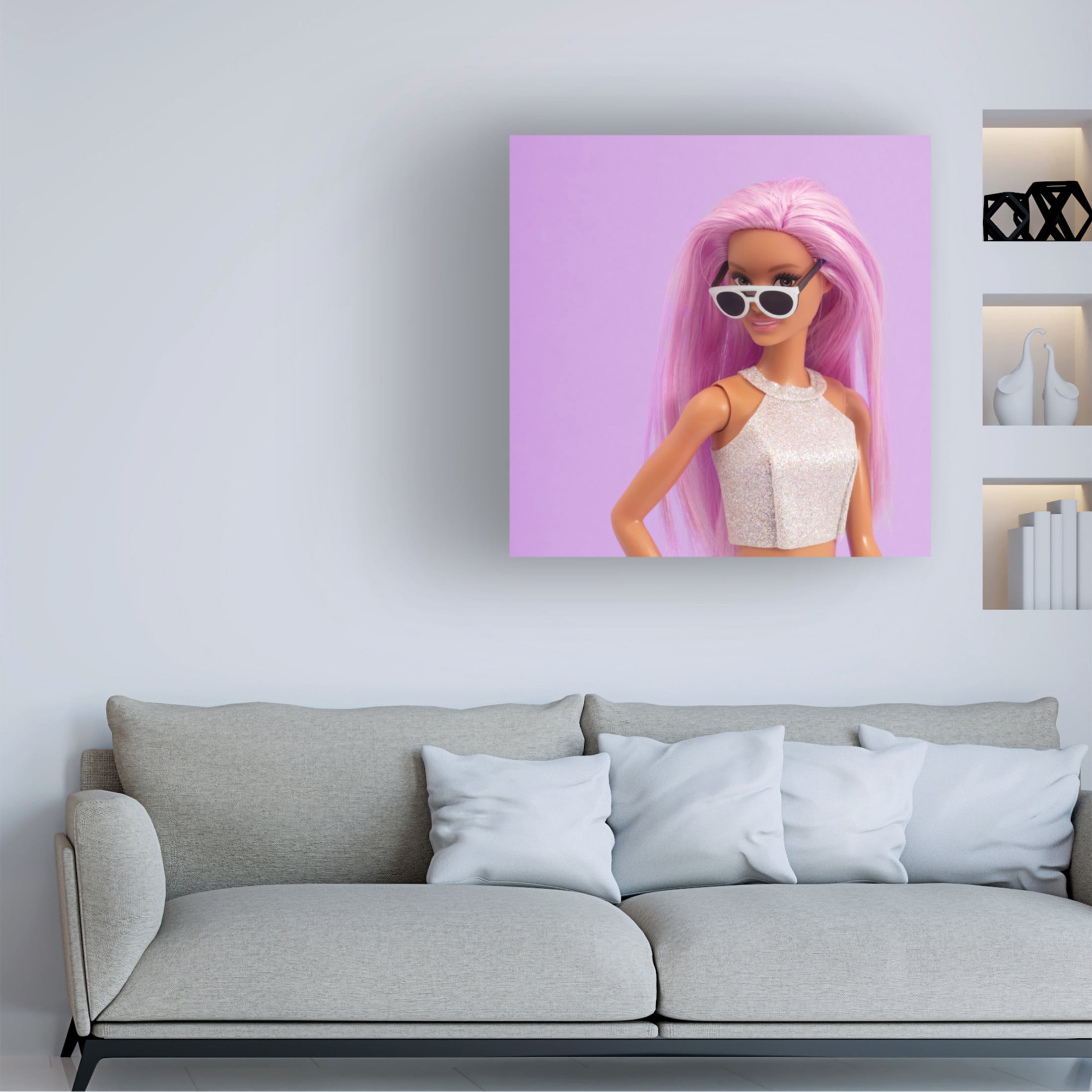 Canvas Wall Art - Julia Ramiro 'Gilipolleces' Wall Art for Living Room, Bedroom, or Office Décor by Trademark Fine Art - 18 x 18 Inches