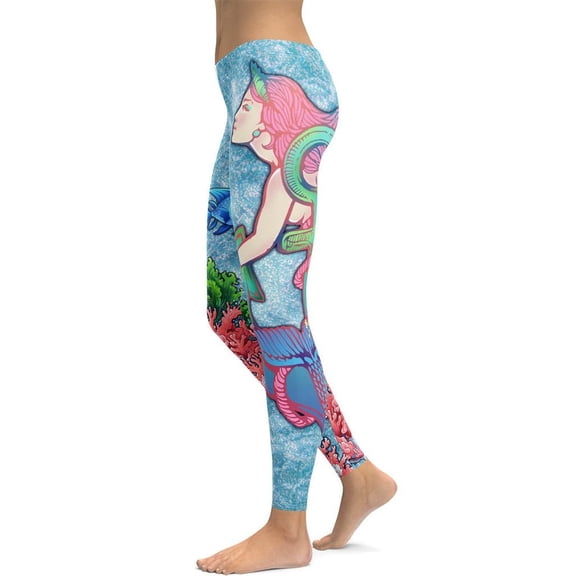 Mermaid Leggings Size: XS for Women | FIERCEPULSE