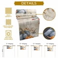 thumbnail image 5 of ERUNPONLY Fall Orange Blue Table Runner - 108 Inch Long Thanksgiving Floral Botanical Autumn Vintage Cotton Linen Dress Scarves Farmhouse Table Runner for Kitchen Dining, Coffee Table, 13" x 108", 5 of 8