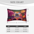 thumbnail image 4 of Lsque Vintage Patterned Skull Pattern Pillow Case – Soft & Cozy Throw Pillow Cover, Hypoallergenic Cushion Case for Sleeping Women with Envelope Closure-14"x20", 4 of 6