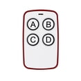 thumbnail image 2 of Controlador Cable de datos AK-K210605 315MHz 4 botones Control remoto de copia de aprendizaje (blanco rojo) Likrtyny Para estrenar, 2 of 7