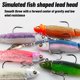 thumbnail image 5 of Luros Jig Heavy Soft Fishing 90 mm 15g Tail T-tail Silicona señuelo wobblers swimbait 6pcs, 5 of 5