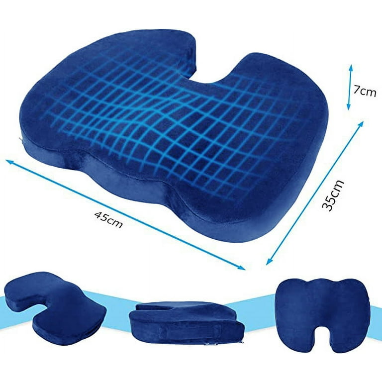 Coccyx Wheelchair Cushion, Therapeutic foam & gel : Blue Chip Medical