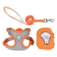 thumbnail image 3 of Arnés para perros Zulema Chaleco de malla suave Naranja Medio, 3 of 8