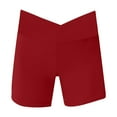 thumbnail image 3 of Girls Spandex Biker Shorts High Waist Workout Pants Stretch Youth Kids Athletic Gymnastics Yoga Dance Compression Shorts, 3 of 3