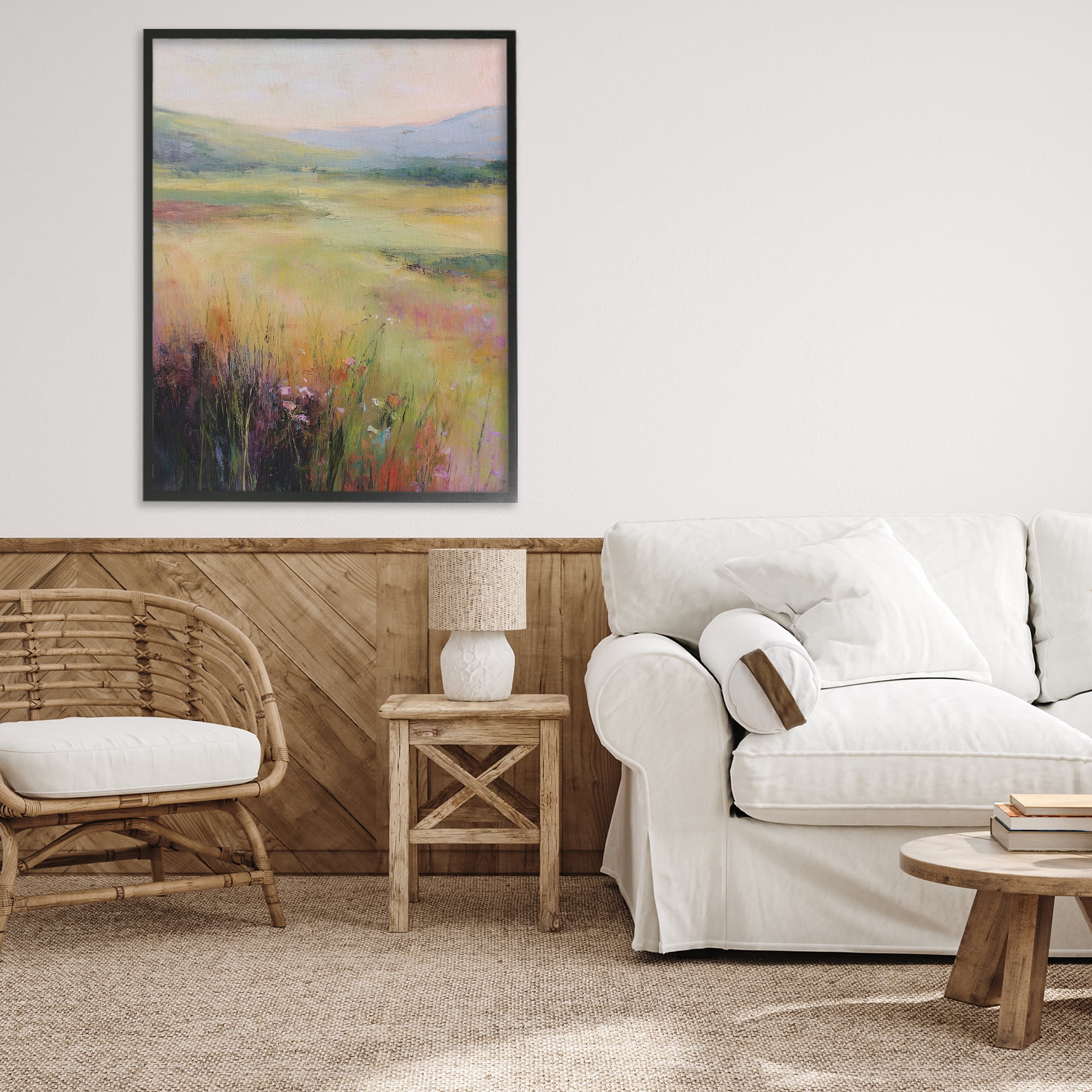 Stupell Industries Green Valley View Black Framed Giclee Art, design by Svetlana Aleynikova