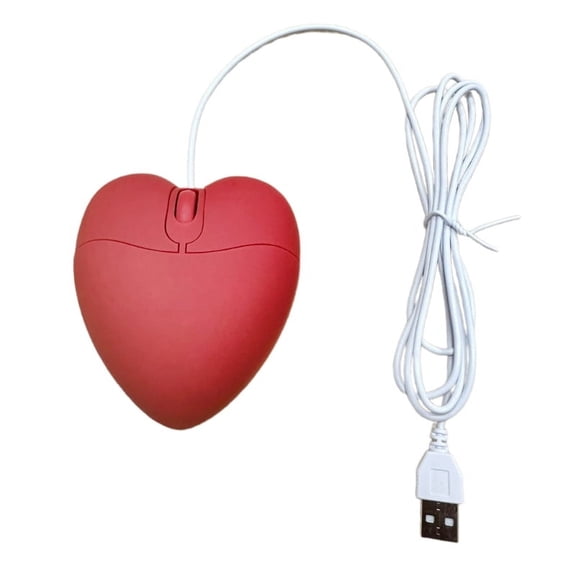 Love Heart Mouse USB Small Computer Game Mouse Girls Gift Gamer Mause