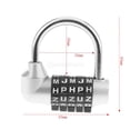thumbnail image 2 of Mini Combination Padlock, Password Code Dial , for Travel Luggage Suitcase Bag Accessory , 4 Colors to Choose - , as described, 2 of 10