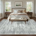 thumbnail image 4 of Roxstand Washable Rugs 6x9, Vintage Distressed Area Rugs for Living Room, Non Slip Accent Bedroom Rug (6'x9', Grey), 4 of 10