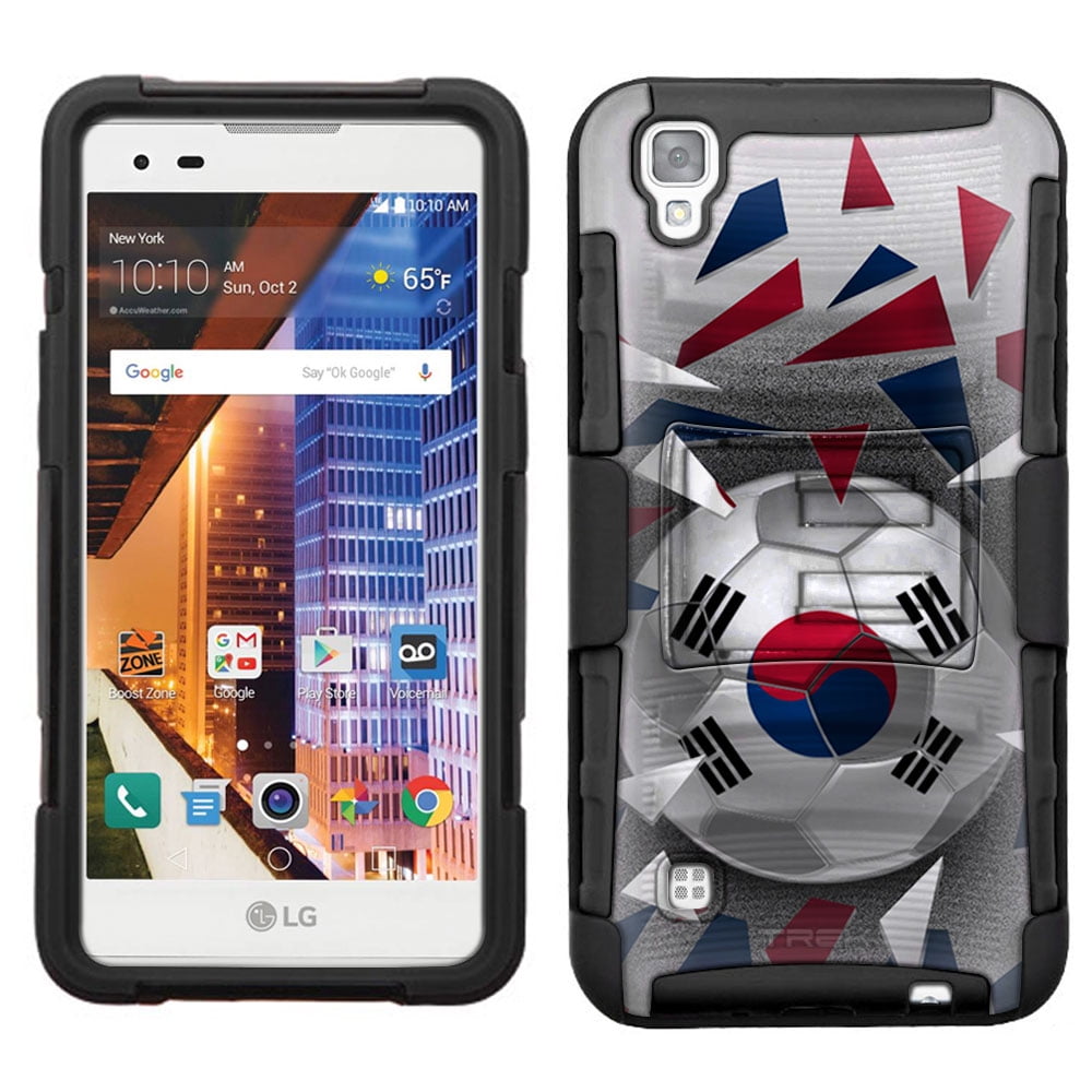 LG Tribute HD Armor Hybrid Case Soccer Ball Korea Flag by Trek Media Group
