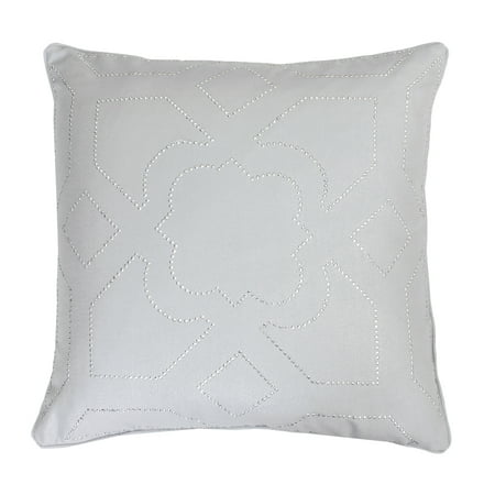 Marlo Lorenz 3" x 18" Transitional Glam Geometric Everyday Faux Linen Accent Pillow