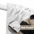 thumbnail image 4 of Funny Panda Swag Valances for Windows 2 Pack, Kitchen Window Curtains 36 Inch Length, Cute Art Fun Lovely Animals on Toilets Privacy Swag Curtains for Living Room/Bathroom with Rod Pocket 36"x36", 4 of 8