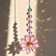 thumbnail image 5 of Suncatcher Hanging Ornament, Sunflower Crystal Flower Prism Pendant for Window Garden Home Wall Decor Aesthetic Sun Catcher Sparkling Rainbow Maker Ornament Gift., 5 of 5
