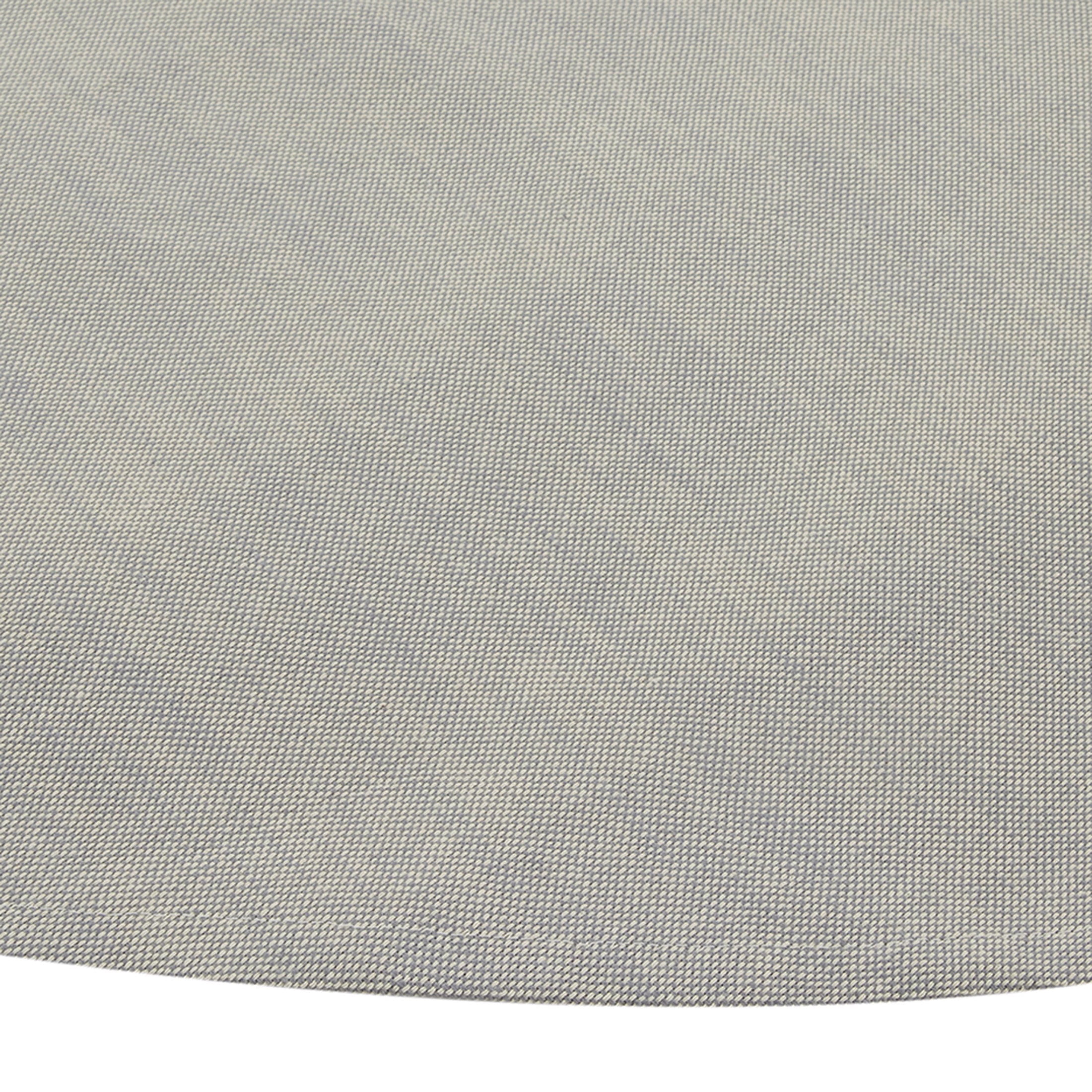 Better Homes & Gardens Grey Fringe Tablecloth 70" Round - Grey Flannel / Natural - 100% Cotton