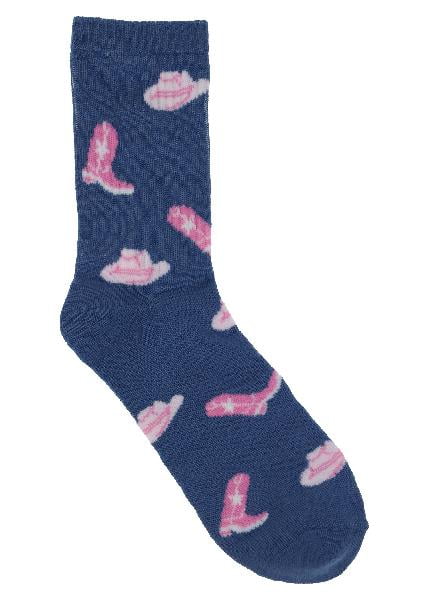 Wonder Nation Girls Crew Socks 6PK Cowboy