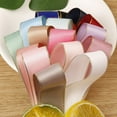 thumbnail image 2 of Namzi 50 Yards Ribbon Polyester Satin Ribbon with Metallic Edge Gold Border Edge for Holiday Decoration Gift Packing Wrapping-A07, 2 of 4