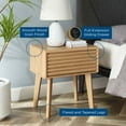 thumbnail image 3 of Nightstand Side End Table, Wood, Brown Oak, Modern Contemporary Urban Design, Bedroom Master Guest Suite Living Room, 3 of 7
