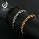 thumbnail image 2 of Fongten-pulsera de cadena de eslabones trenzados para hombre, brazalete de acero inoxidable, color negro, regalo de joyería, venta al por mayor Fivean unisex, 2 of 2