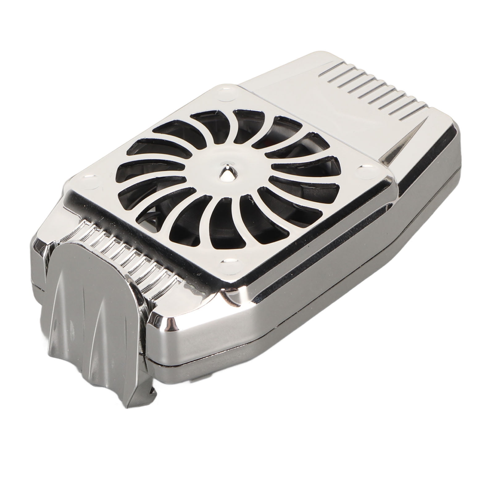 NFTIGB Phone Cooler Super Silent Cell Phone Cooling Fan Cellphone Radiator for Playing Games Watching Videos H15 Rechargeable Silver 3.15 inches / 8.0 cm Portable ABS Lightweight Accessory