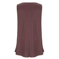 thumbnail image 5 of Weikingp Camisole Tops For Women Built In Bra Womens Tank Tops Compression Tank Tops For Women Womens Undershirts Halter Neck Tank Top Brown 5XL, 5 of 5
