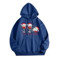 thumbnail image 1 of WEAIXIMIUNG Robe Sweat à Capuche pour Femmes, Décontractée, Col Rond, Poche, Chapeau de Noël Imprimé, 1 of 3