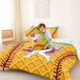 thumbnail image 4 of Erosebridal Green Dripping Waffle Baseball Batter & Baseball Graphic Queen Comforter Set 3pcs, Baseball Graphic Bedding Comforter Set for Boys And Girls Kids,Ultra Soft Home Decor, 4 of 6