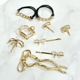 thumbnail image 3 of Scünci 2 Pk Gold Chain Ponytailers, 3 of 4