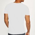 thumbnail image 4 of ITSAME Men's Short Sleeve Tee, High Elastic Quick Drying Deep V Neck Summer 2025 Casual Gym T-Shirt White 3XL, 4 of 7