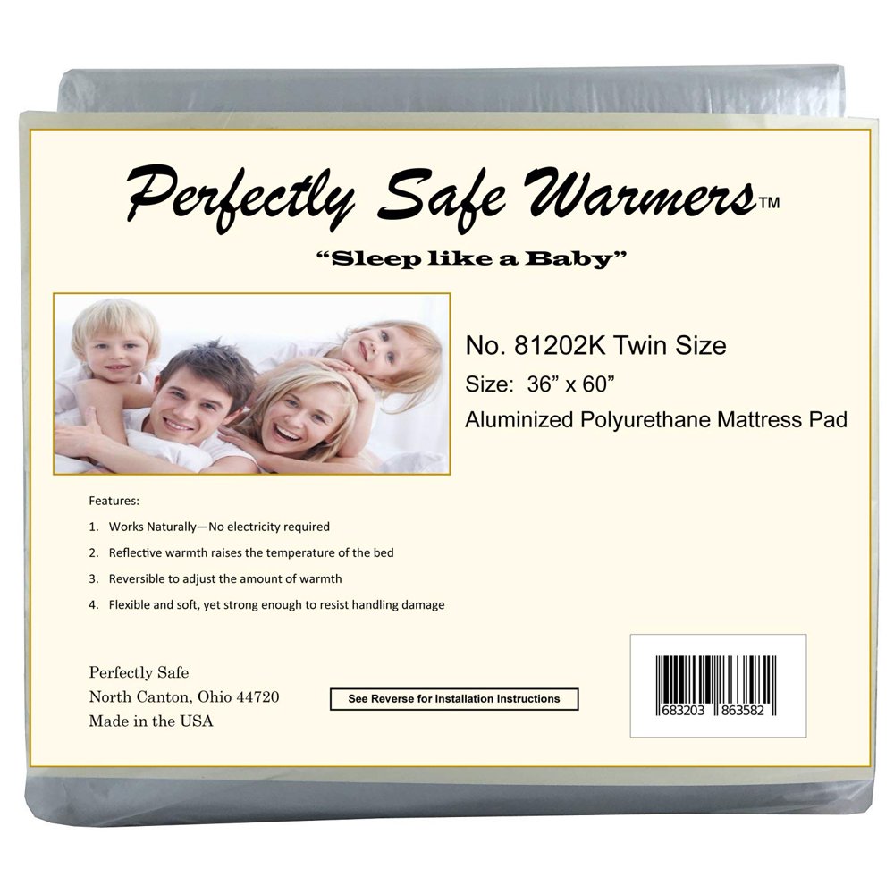 Body Heat Activated Crib, Twin, Full, Queen or King Size Bed Warmer