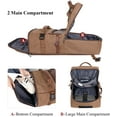 thumbnail image 6 of WITZMAN Large Travel Backpack for Men Canvas Rucksack Carry on Luggage Duffel Bag (A2021 Update Brown), 6 of 11