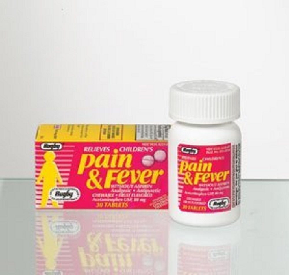 Rugby Apap Child Acetaminophen Chewable Tablets, 80 mg, 30 Count