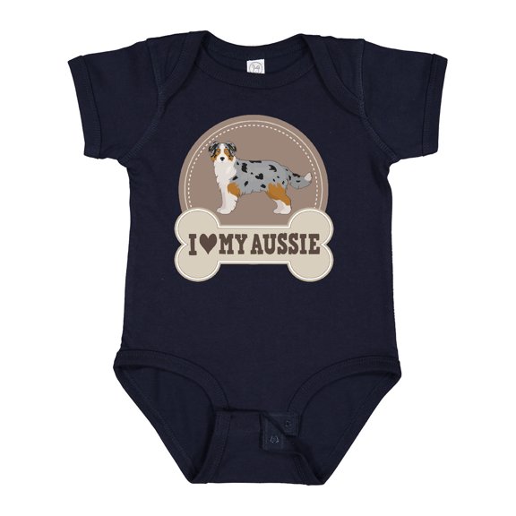 Inktastic Australian Shepherd Toy Aussie Boys or Girls Baby Bodysuit
