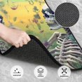 thumbnail image 3 of Yiaed Flower Butterfly Skull Couple Print Carpet Floor Mats for Cars, Auto Accessories Front & Rear Car Floor Mats Car Floor Foot Mat Sets of 4 Pieces, 3 of 7