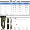 thumbnail image 4 of Men's Cotton Linen Elastic Waist Solid Color Casual Pants, Breathable Comfortable Trousers for Daily Relaxation and Wear,Black,M, 4 of 6