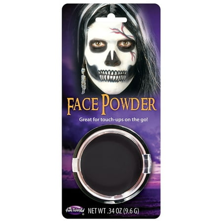 Pressed Powder Compact Adult Costume Makeup Black