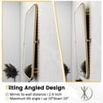 thumbnail image 6 of MAYEERTY 32"x24" Bathroom Mirror for Wall,Gold Framed Rectangle Mirror with Rounded Corner, 6 of 9
